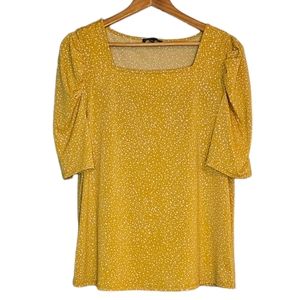 Adrianna Papell Half-Length Pleated Sleeve Top size L